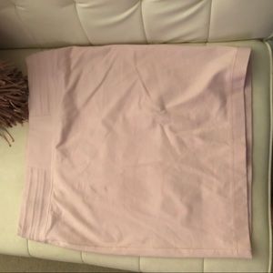 Stretch dusty pink pencil skirt